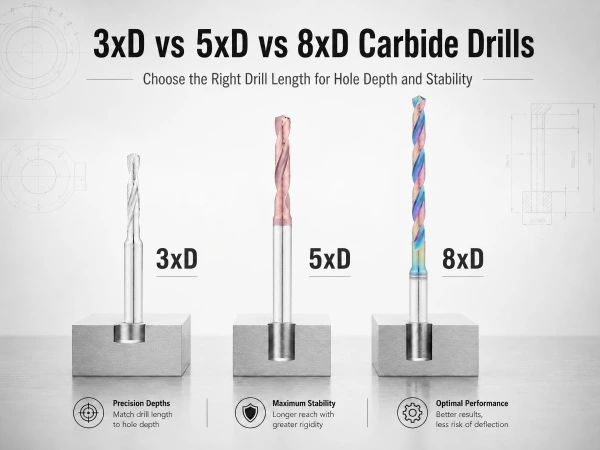 3xD vs 5xD vs 8xD Carbide Drills: How to Choose the Right Length