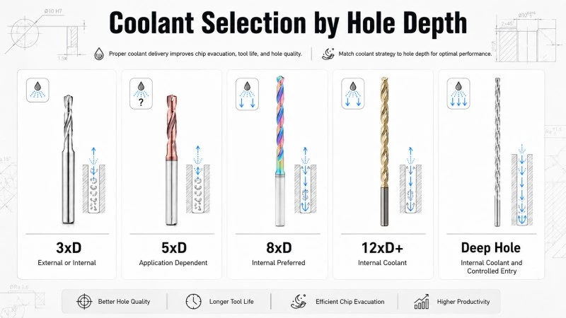 Internal Coolant vs External Coolant Carbide Drills: Which Should You Use?