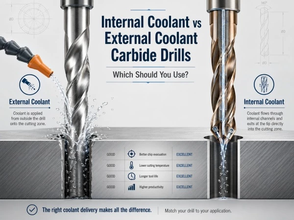 Internal Coolant vs External Coolant Carbide Drills: Which Should You Use?