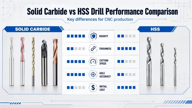 Solid Carbide Drills vs HSS Drills: Which Is Better for CNC Production?