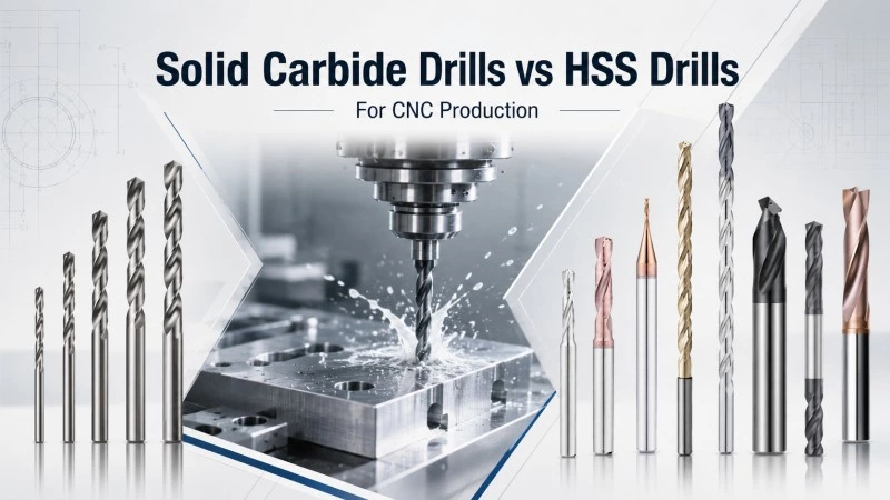 Solid Carbide Drills vs HSS Drills: Which Is Better for CNC Production?
